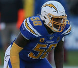 Thomas Davis Sr. Signed Los Angeles Chargers Jersey (JSA COA) 3xPro Bowl L.B