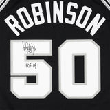 David Robinson Spurs Signed Mitchell & Ness 1998-99 Authentic Jersey w/ Insc