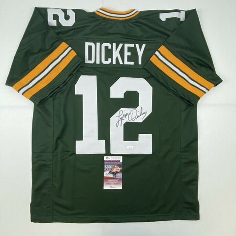 Autographed/Signed LYNN DICKEY Green Bay Green Football Jersey JSA COA Auto