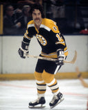 Derek Sanderson Signed Bruins Throwback Jersey (JSA) Boston Center 1968-1972