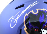 Zay Flowers Autographed Baltimore Ravens F/S Alt 24 Speed Helmet- Beckett W Holo