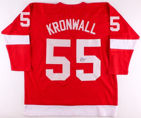 Niklas Kronwall Signed Detroit Red Wings Jersey (JSA COA) 2008 Stanley Cup Champ