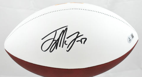 Terry McLaurin Autographed Washington Commanders Logo Football - Beckett W Holo