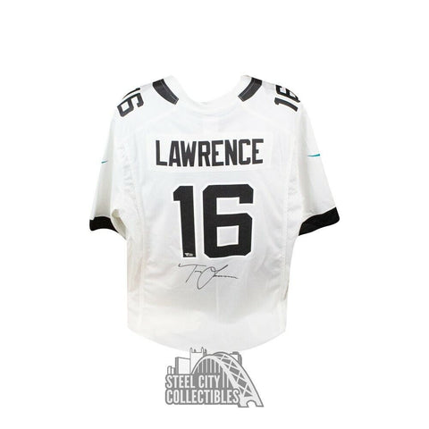 Trevor Lawrence Autographed Jaguars White Nike Football Jersey - Fanatics