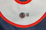 Chris Harris Jr. Autographed/Inscribed "SB 50 Champs" NAVY Jersey - BAS COA