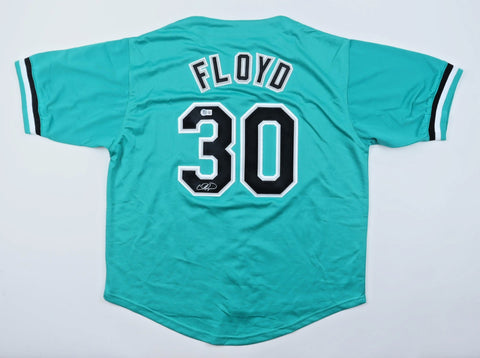 Cliff Floyd Signed Florida Marlins Jersey (Beckett) 1997 World Series Champion