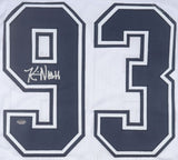 Kevin Nash The Longest Yard Signed White Engleheart Football Jersey Schwartz