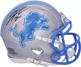 Jahmyr Gibbs Autographed Detroit Lions Mini Speed Helmet Fanatics