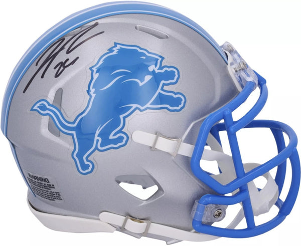 Jahmyr Gibbs Autographed Detroit Lions Mini Speed Helmet Fanatics