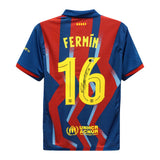 Fermin Lopez Signed FC Barcelona Home Soccer Jersey #16 with Beckett COA