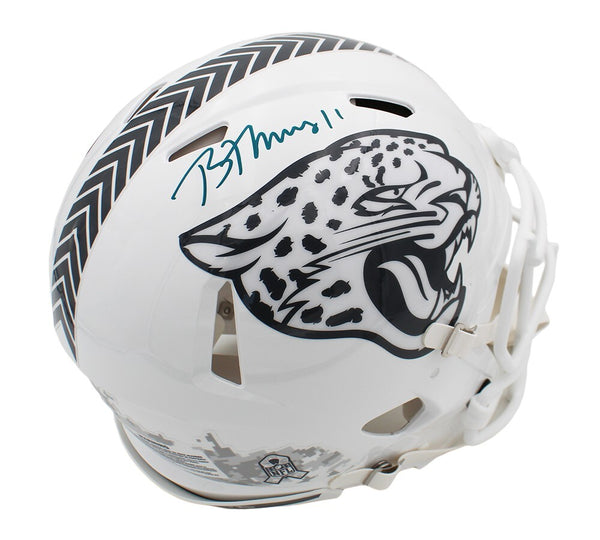Brian Thomas Jr Signed Jacksonville Jaguars Speed Authentic STS 3 NFL Helmet