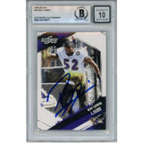 Ray Lewis Autographed 2009 Score Inscriptions #24 Trading Card Beckett 52932