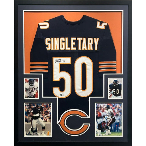 Mike Singletary Autographed Signed Framed Chicago Bears Jersey BECKETT