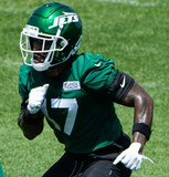 Malachi Corley Signed New York Jets Jersey (Beckett) N.Y. 2024 3rd Round Pick WR