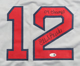 Ellis Burks Signed Boston Red Sox Jersey Inscribed "04 Champs" (JSA) 2004 Series