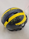 BLAKE CORUM SIGNED MICHIGAN F/S SPEEDFLEX HELMET 2 INSCRIPTIONS BECKETT QR