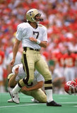 Morten Andersen Signed White New Orleans Saints Jersey (JSA COA & Player Holo)