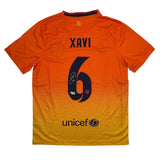 Autographed/Signed Xavi Hernandez Barcelona Orange Jersey Beckett BAS COA