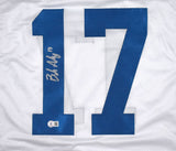 Brandon Aubrey Autographed White Pro Style Jersey - Beckett W Hologram *Silver