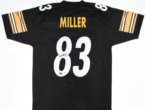 Heath Miller Autographed Black Pro Style Jersey - Prova *Black