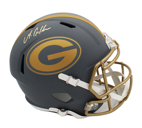Matthew Golden Signed Green Bay Packers Speed Full Size Slate NFL Helmet