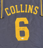 ISAAC COLLINS Brewers Outfielder Signed Custom Replica Blue Jersey AUTO - JSA