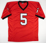 Garrison Hearst Signed Georgia Bulldogs Jersey (PSA COA) 49ers 2xPro Bowl R.B.