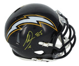 Antonio Gates Autographed Chargers Throwback Mini Helmet Beckett
