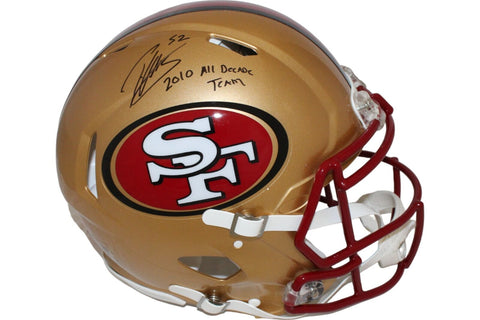 Patrick Willis Autographed San Francisco 49ers TB Pro Helmet Insc. Beckett 44054