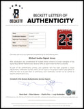 Bulls Michael Jordan Autographed Framed '84 Nike Jersey PSA Beckett UDA SHO18222