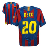 Deco Signed FC Barcelona Home Soccer Jersey #20 with Beckett COA