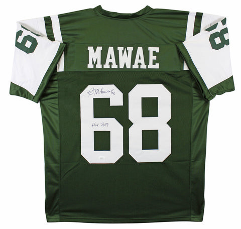 Kevin Mawae Authentic Signed Green Pro Style Jersey Autographed JSA