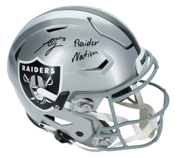 Ashton Jeanty Autographed "Raider Nation" SpeedFlex Authentic Helmet Beckett