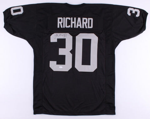 Jalen Richard Signed Oakland Raiders Jersey (JSA COA) Former SMU Mustang R.B.
