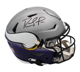Randy Moss Signed Minnesota Vikings Custom Speed Flex Auth Silver Fade Helmet