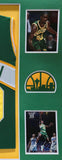 FRAMED GARY PAYTON AUTOGRAPHED SIGNED SEATTLE SUPERSONICS JERSEY BECKETT HOLO