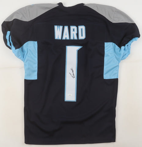 Cameron Ward Signed Tennessee Titans Jersey (JSA) 2025 #1 Overall Draft Pick/ QB