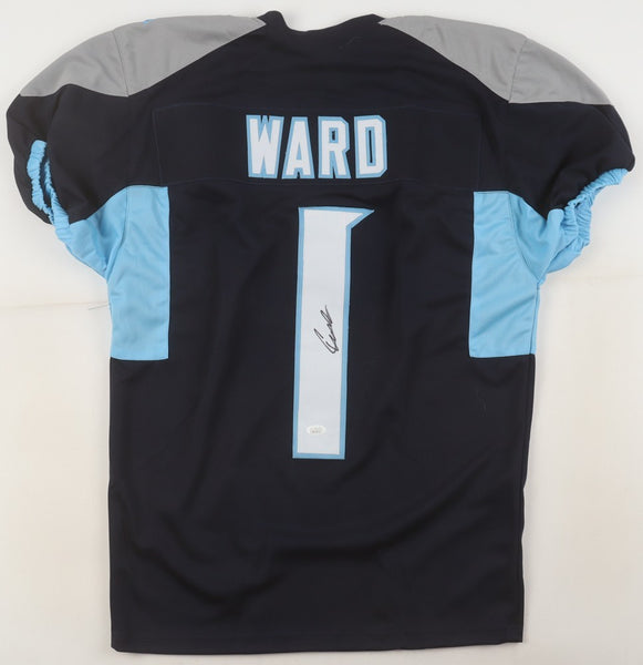 Cameron Ward Signed Tennessee Titans Jersey (JSA) 2025 #1 Overall Draft Pick/ QB