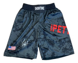 Anthony Pettis Signed Custom Black MMA Fight Trunks BAS