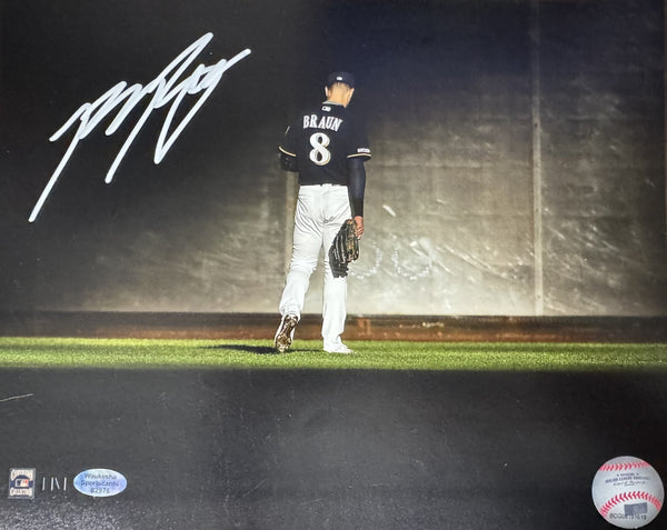 Brewers 07 ROY, 11 NL MVP & All Star RYAN BRAUN Signed 8x10 Photo #13 AUTO
