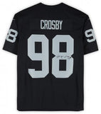 Framed Maxx Crosby Las Vegas Raiders Autographed Nike Black Limited Jersey