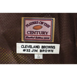 Jim Brown Signed Browns Players Of The Century 50 Jersey HOF BAS 48477