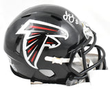 Julio Jones Signed Atlanta Falcons Speed Mini Helmet- Beckett W Hologram *Silver