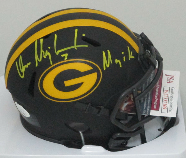 Packers DON MAJKOWSKI Signed Riddell ECLIPSE Mini Helmet AUTO w/ "Majik" - JSA
