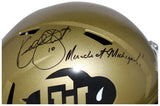 Kordell Stewart Autographed Colorado Buffaloes F/S Helmet Insc. Beckett 40602