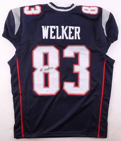 Wes Welker Signed New England Patriots Pro Cut Jersey (JSA) 5xPro Bowl Receiver