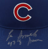 Lee Smith Signed Chicago Cubs Logo Snapback Hat Inscribed "478 Saves" (JSA COA)