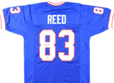 Andre Reed Autographed Blue Pro Style Jersey w/HOF - Beckett W Hologram *Black