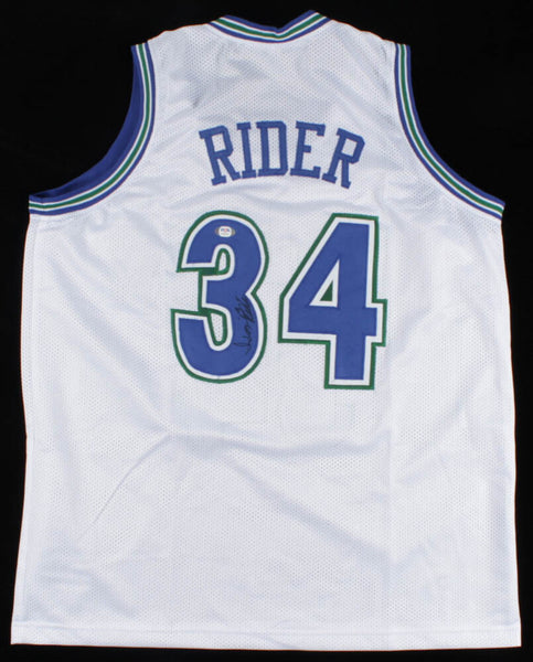 Isaiah Rider Signed Minnesota Timberwolves Jersey (PSA COA) 5th Overall Pk/ 1999
