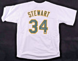 Dave Stewart Signed Oakland Athletics Jersey 3xInscribed (JSA) A's Ace Pitcher